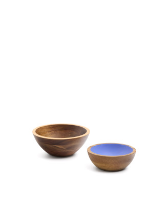 Set of 2 Zairin bowls in FSC 100% acacia wood