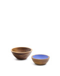 Set of 2 Zairin bowls in FSC 100% acacia wood