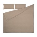 Set Dileta duvet cover, sheets, pillow cover GOTS mauve cotton 220 x 220 cm
