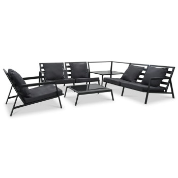5-piece Garden Sofa Set with ALUM Cushions.