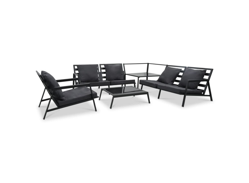 5-piece Garden Sofa Set with ALUM Cushions.