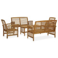 5 Piece Garden Sofa Set in Solid Acacia Wood