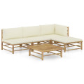 6 Piece Bamboo Garden Sofa Set