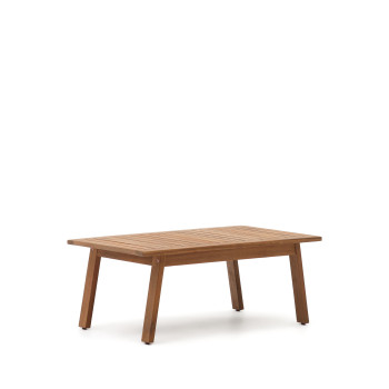 Frares set of 2-seater sofa, 2 armchairs and a coffee table in solid acacia wood