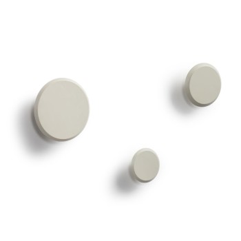 Set Nadua di 3 appendiabiti in legno massello di