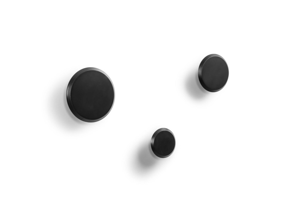 Set Nadua di 3 appendiabiti in legno massello di