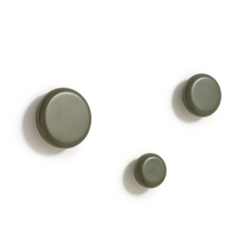 Set Nadue di 3 appendiabiti in legno massello di fiti in legno massello di faggi