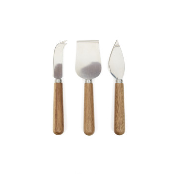 Nukha 3-Piece Cheese Knife Set Made from FSC 100% Acacia Wood