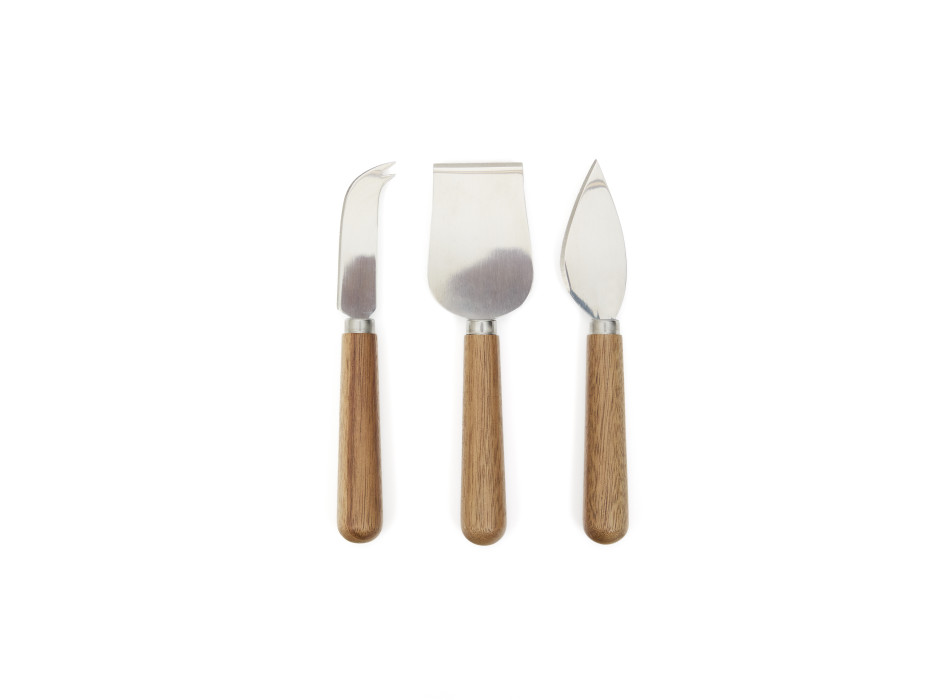 Nukha 3-Piece Cheese Knife Set Made from FSC 100% Acacia Wood