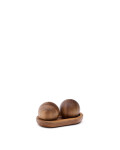 Nukha Salt and Pepper Shaker Set in FSC 100% Acacia Wood