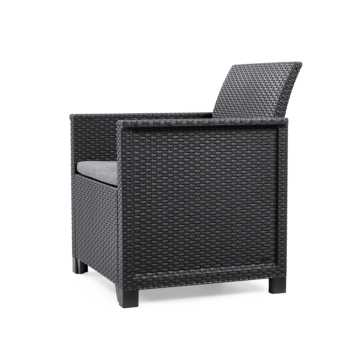 KETER Emma Balcony Set Coffee Table and 2 Armchairs