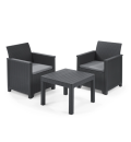 KETER Emma Balcony Set Coffee Table and 2 Armchairs