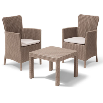 SALVADOR BALCONY SET KETER Garden Coffee Table and 2 Armchairs