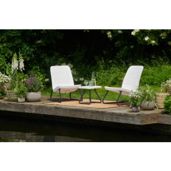 KETER RIO PATIO SET Garden Table and 2 Chairs