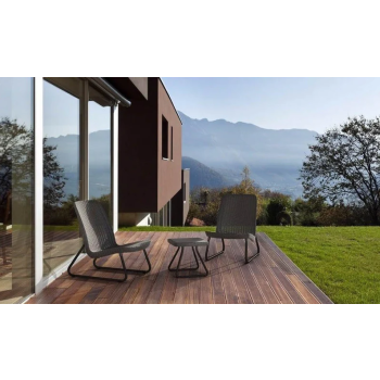 KETER RIO PATIO SET Garden Table and 2 Chairs
