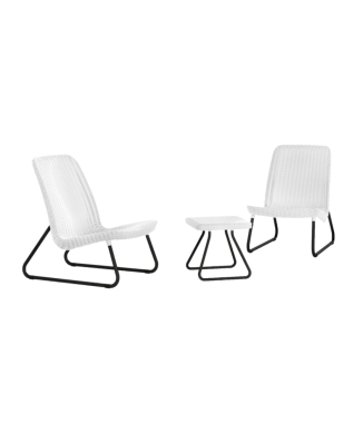 KETER RIO PATIO SET Garden Table and 2 Chairs