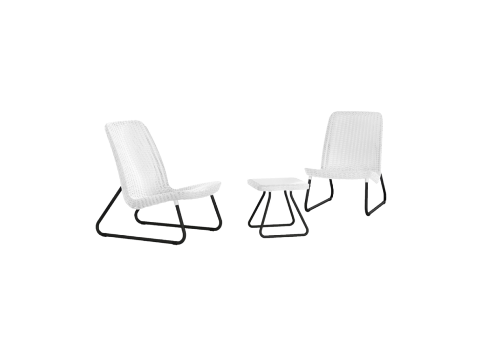 KETER RIO PATIO SET Garden Table and 2 Chairs