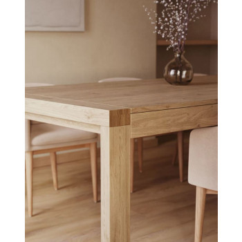 Briva table set + Harlan chenille chairs