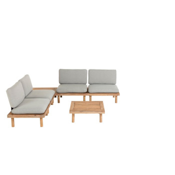 Viridis set of 4 armchairs and two tables FSC 100%