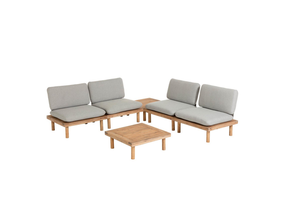 Viridis set of 4 armchairs and two tables FSC 100%