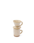 Zunel Beige Ceramic Drip Coffee Cup Set