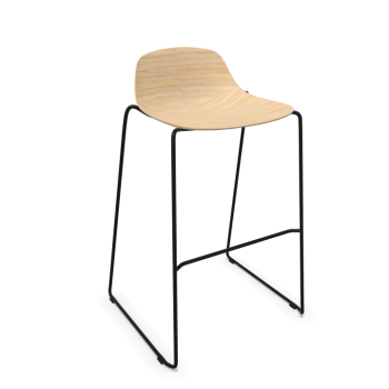 3D PURE LOOP MINI ROD wooden kitchen stool - INFINITI