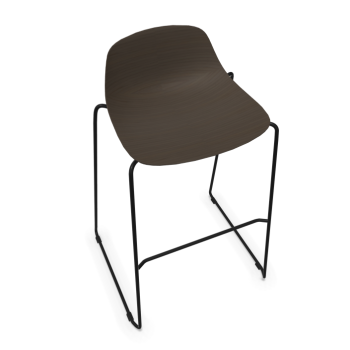 3D PURE LOOP MINI ROD wooden kitchen stool - INFINITI