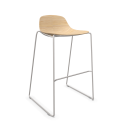 3D PURE LOOP MINI ROD wooden kitchen stool - INFINITI