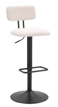 LIGHT WHITE BAR STOOL 2 PIECES