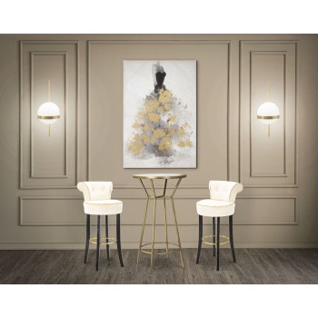 LUXY CREAM BAR STOOL