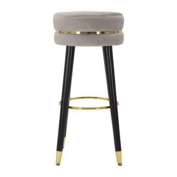 PARIS GREY/GOLD BAR STOOL