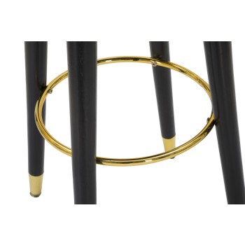 PARIS GREY/GOLD BAR STOOL