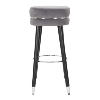 BAR STOOL PARIS GREY/SILVER