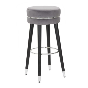 BAR STOOL PARIS GREY/SILVER