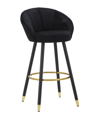 PRAGUE BLACK BAR STOOL