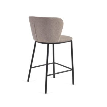 Ciselia chenille stool, seat height 65 cm
