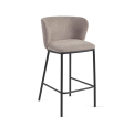 Ciselia chenille stool, seat height 65 cm