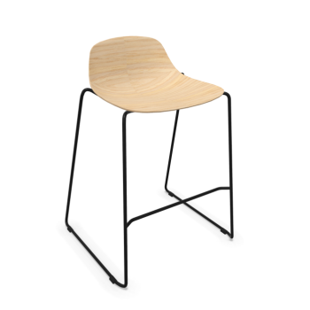 3D PURE LOOP MINI ROD wooden kitchen stool - INFINITI