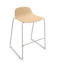 3D PURE LOOP MINI ROD wooden kitchen stool - INFINITI