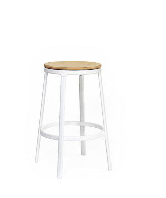 ROUND&ROUND - INFINITI Swivel Wooden Seat Kitchen Stool
