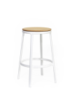 ROUND&ROUND - INFINITI Swivel Wooden Seat Kitchen Stool