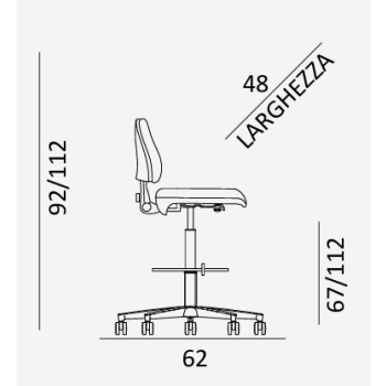 Elite 08 COMEL Office Stool