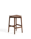 Evera stool in oak veneer with finish
