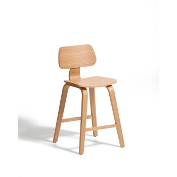 Gena stool in veneer