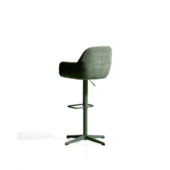 Dorina swivel stool in chenille