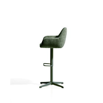 Dorina swivel stool in chenille