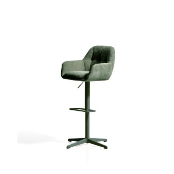 Dorina swivel stool in chenille