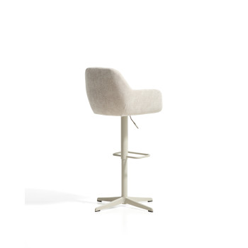 Dorina swivel stool in chenille