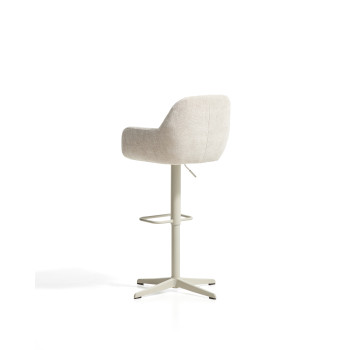 Dorina swivel stool in chenille