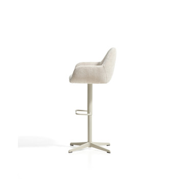 Dorina swivel stool in chenille